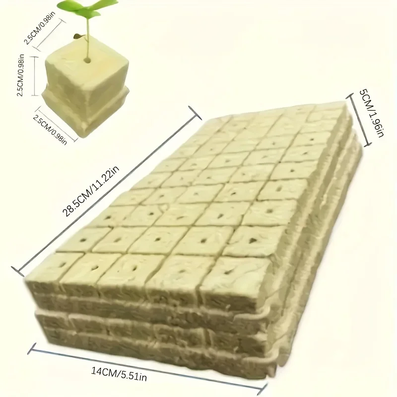 مجموعة مكعبات النمو المائية مكونة من 100 قطعة للتغذية - كتل نمو النباتات لباد التهوية - أساسيات ترقية البستنة #2