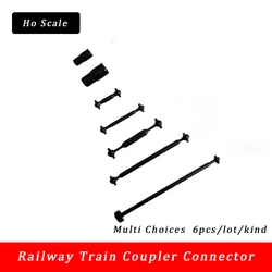 6Pcs 1:87 Ho Schaal Coupler Connector Railway Trein Accessoires Motor Drive Staaf Trein Model Drijfstang