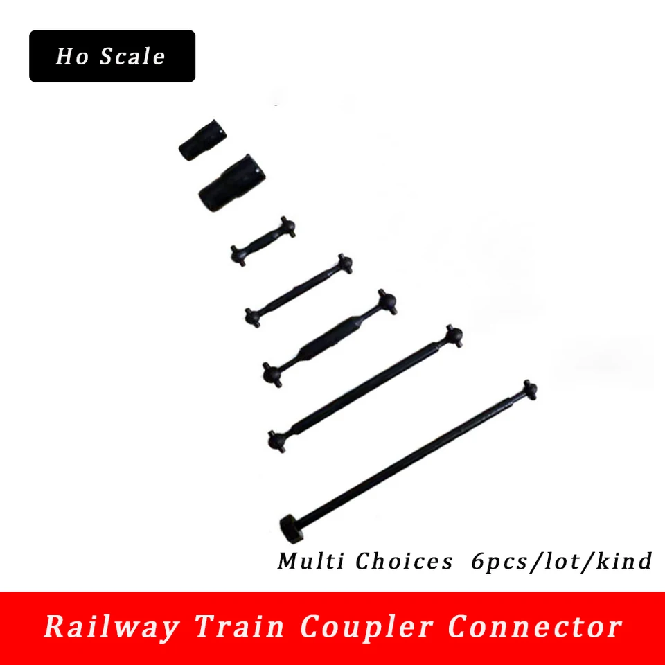 Xgdsnly 12 Connecteurs de Couplage à L'échelle Ho 1:87 pour Les Chemins de Fer Miniatures, Les Accessoires Ferroviaires à Faire Soi-même et Les Bielles, 9.5 Mm