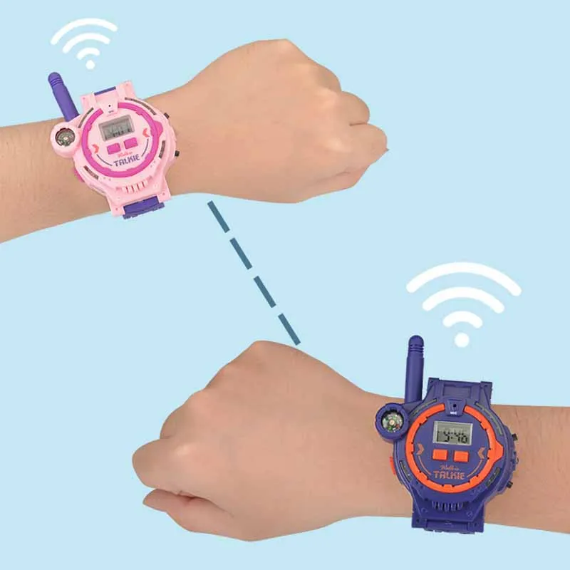 Orologio per bambini Walkie-talkie 100m chiamata Wireless remota Mini orologio Walkie-talkie interazione genitore-figlio giocattoli elettronici intelligenti