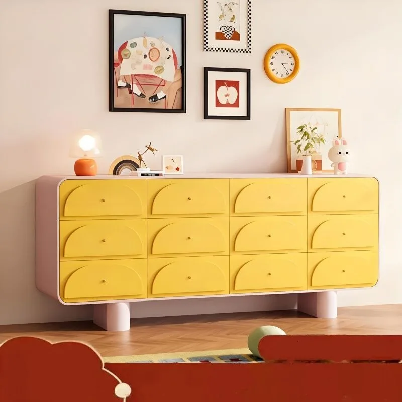 Bamine Cream Wind Nine Bucket  Living Room Wall Locker Bedroom Bedroom Bedside  Storage  Drawer