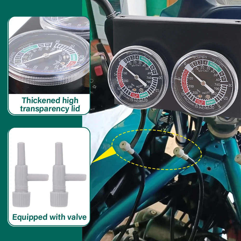 

Black Motorcycle Balancer Instrument Carburetor Synchronizer Balancer 2-Cylinder Vacuum Synchronous Vacuum Gauge Kit