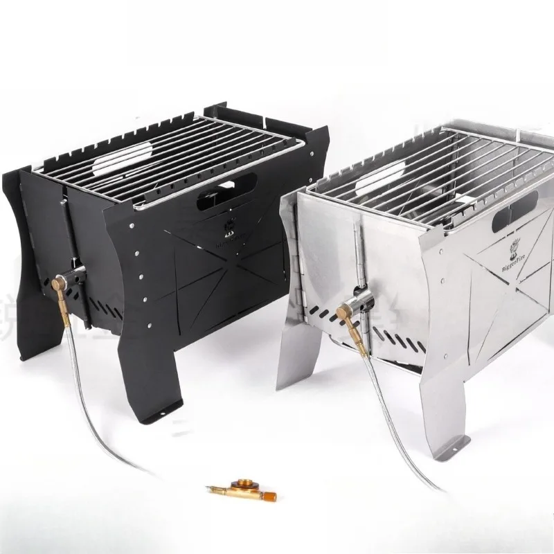 Outdoor portable wood stove heating grill grill brazier