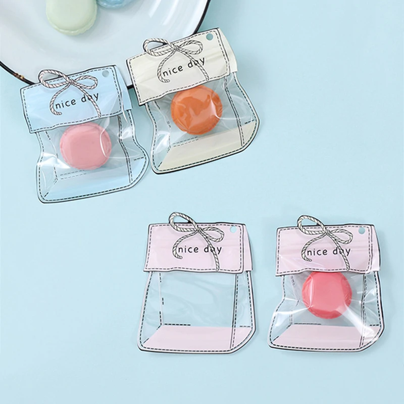 TETP 100Pcs Pink/Green Ziplock Bags Hairpin Headwear Bracelet Packaging Storage Candy Snacks Decoration For Child Favors Pocket