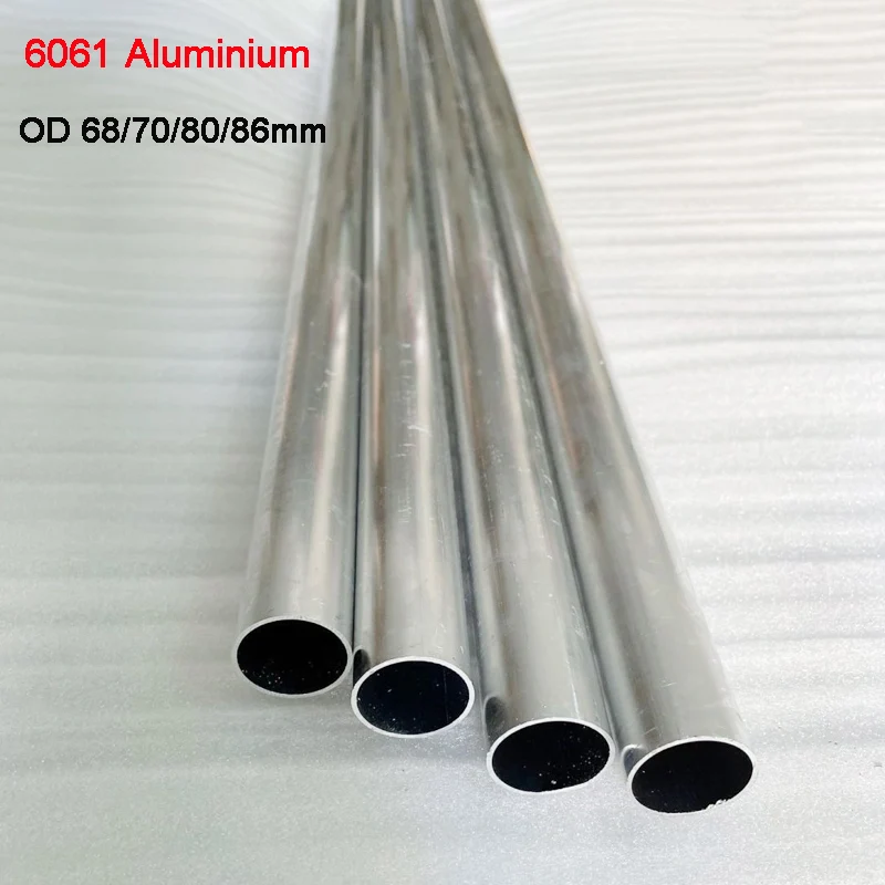 

1Pcs 6061 Aluminium Alloy Tube Length 100mm OD 68/70/80/86mm Hollow Round Aluminum Tube ID 40/43/60/70/73/80mm