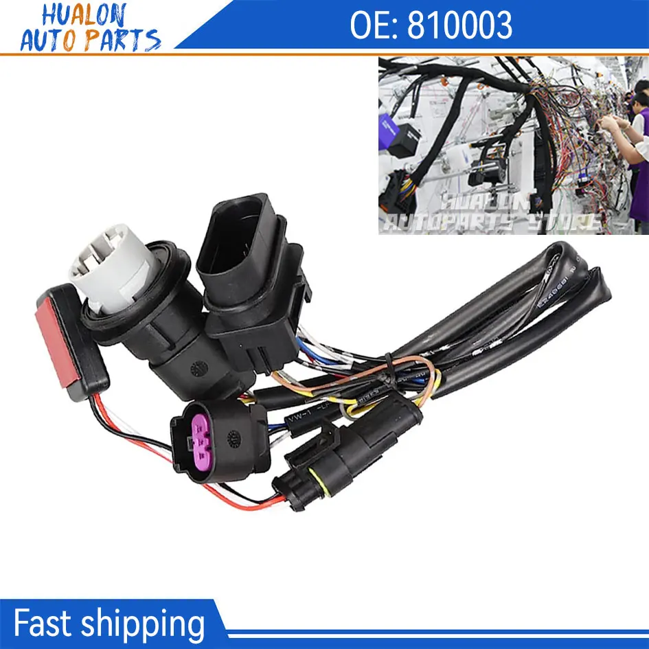 

Адаптер для преобразования проводки фары 810003 для Dodge Ram 1500 2500 3500-2013