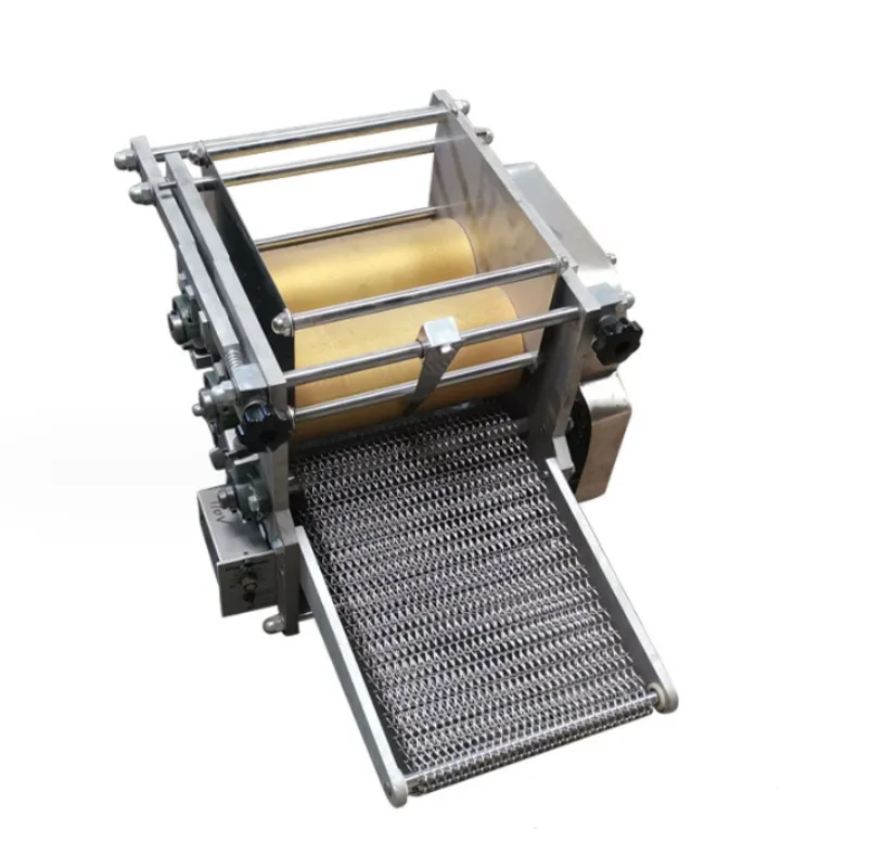 Manual Press Pizza Bread Dough Maker And Cutter Automatic Stainless Steel Pancake Making Machine