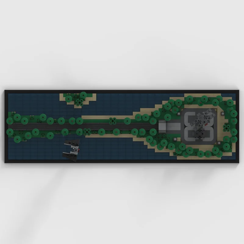 1067 Uds. MOC Escarif almohadilla de aterrizaje estrella batalla modelo bloques de construcción montar arquitectura regalos de navidad juguetes DIY Idea creativa