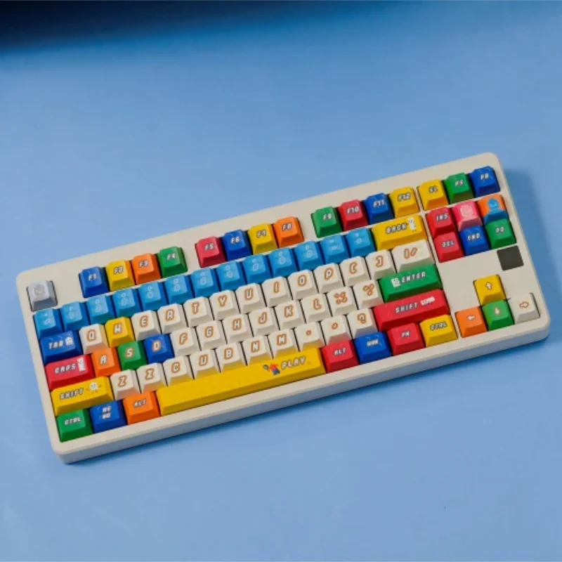 

GMK Play Go 150-клавиш, колпачки для клавиш с вишневым профилем, сублимационная краска из ПБТ для механической клавиатуры, игровые аксессуары на заказ «сделай сам»