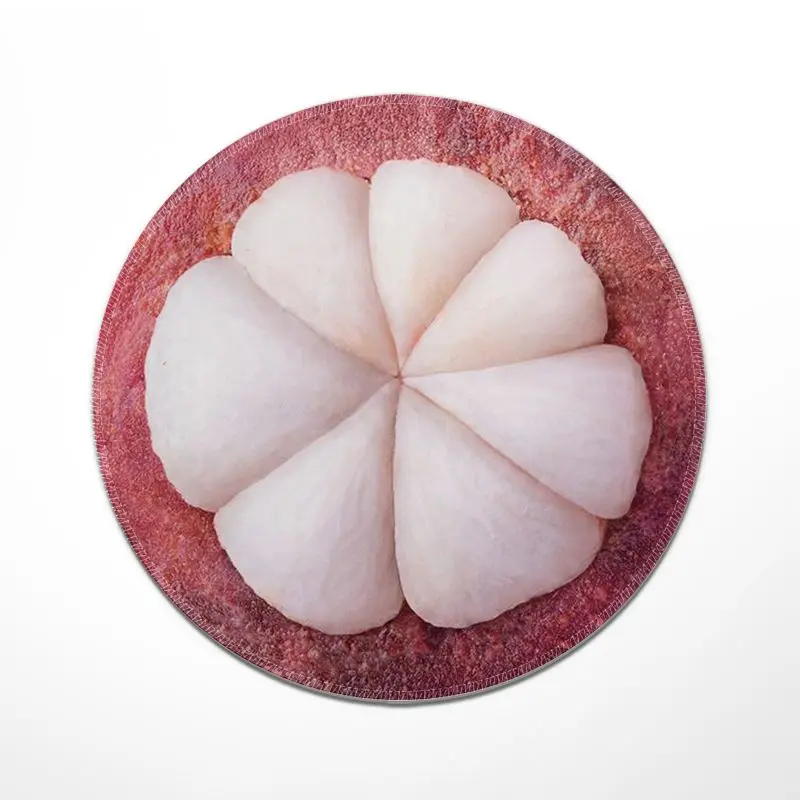 

The small, round, anti-slip and washable mangosteen creative pattern mouse pad is suitable for both home and dormitory use