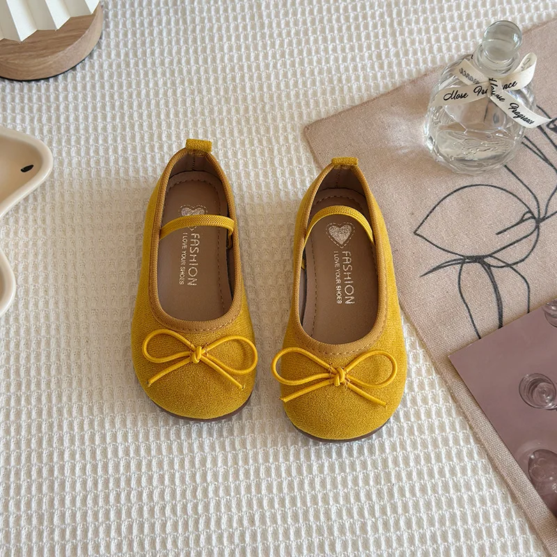 

New Summer Lightweight Toddler Shoes for Girls with Cute Bowtie Princess Style Soft Sole Kids Flats Girls Non-Slip School Shoes