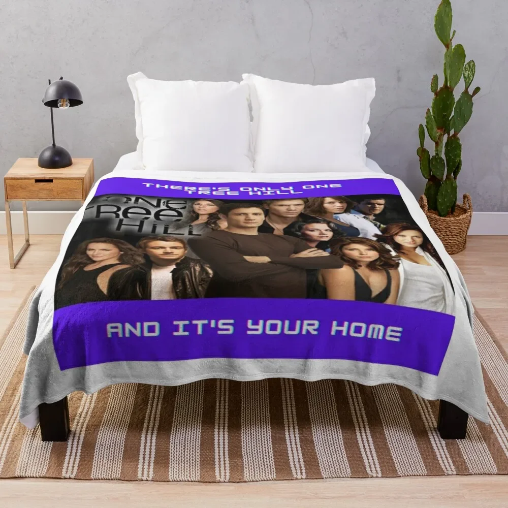 

There's Only One Tree Hill Sticker Throw Blanket Large Decoratives Weighted Beautifuls Blankets