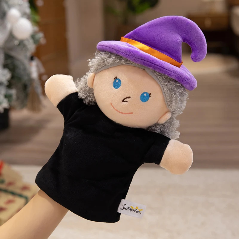 Bambola da fiaba per bambini, bambola da gioco di ruolo, bambola da dito, bambola giocattolo di peluche, re/reina/principessa/principessa/sorcia, giocattolo educativo