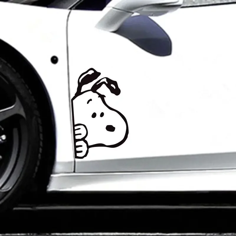 Snoopy Sticker Scratches block body side window rear windshield reflective warning decorative electric vehicle sticker