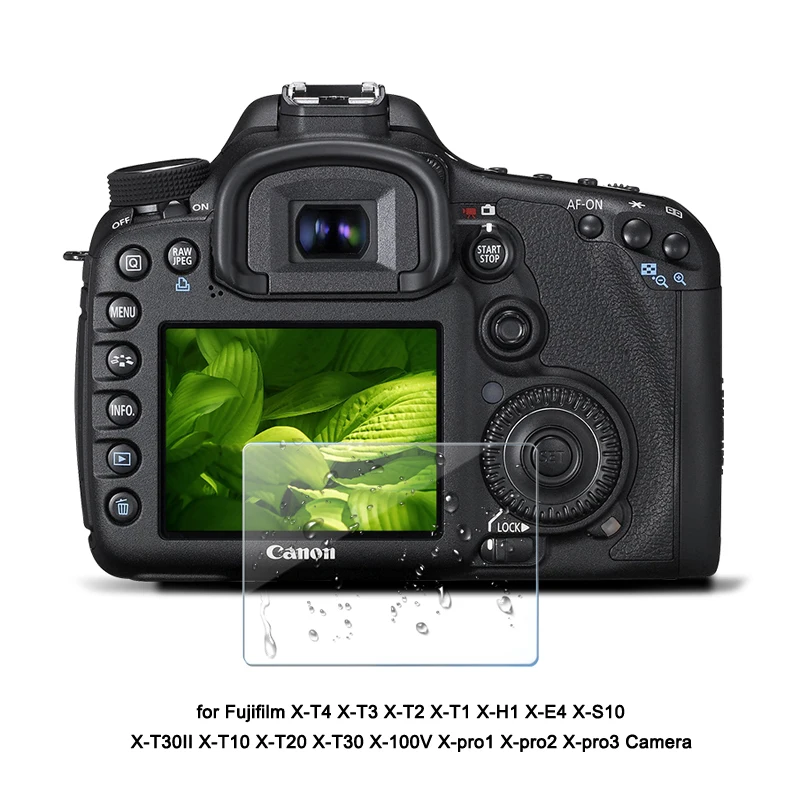 Protetor de tela de vidro temperado da câmera para Fujifilm Fuji X-T4 X-T3 X-T2 X-M1 X-A1 X-H1 X-E4 X-S10 X-PRO3 X-T30II Película protetora