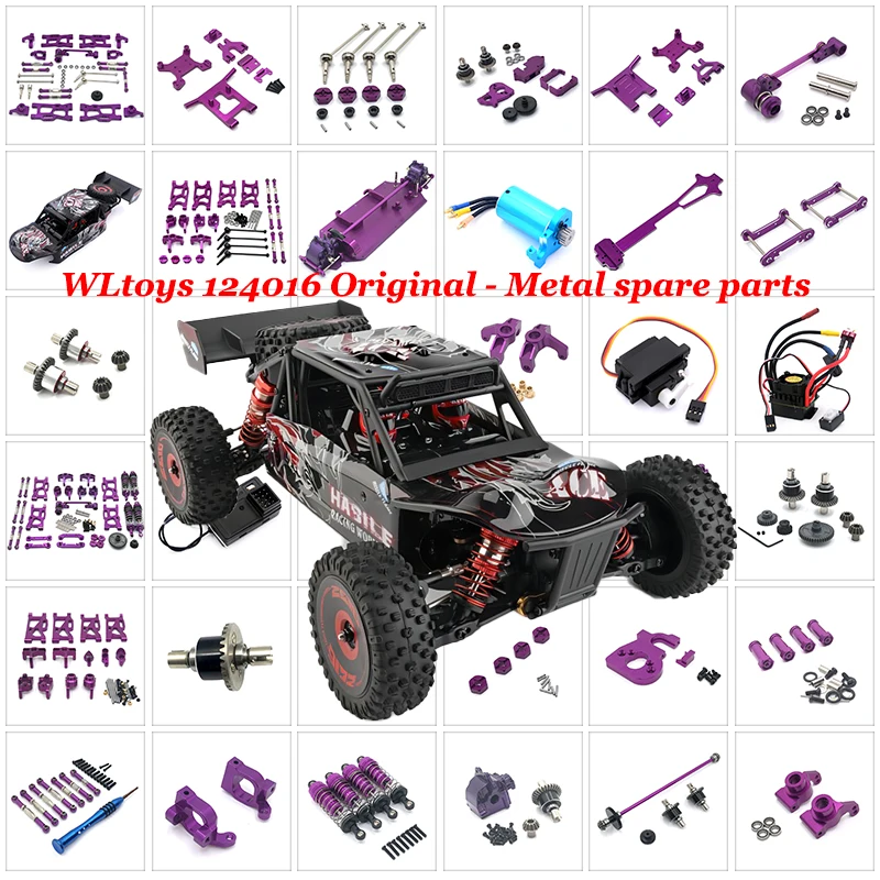 

WLTOYS 144001 144002 124016 124016 124017 124019 Metal Retrofit RC Accessories Set Rc Cars for Adults Rc Crawler Parts