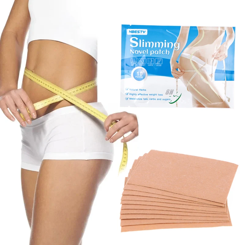 10Pcs Belly Slimming Patch Fast Burning Fat Lose Weight Detox Abdominal Navel Sticker Dampness-Evil Removal Improve Stomach Tool