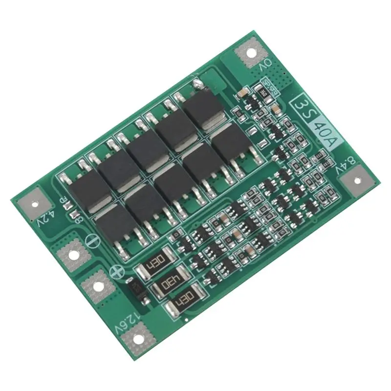 New 3S 40A Protection Board for Screwdriver 12V Li-Ion 18650 Battery Board with Balance Liion Battery Cell Pack Module