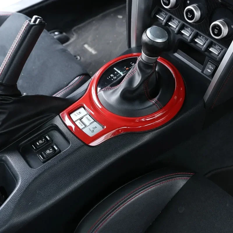 

For Toyota 86 for Subaru BRZ ZC6 12-21 ABS Carbon Fiber Car Console Gear Cover Trim Sticker Interior Car Accessories