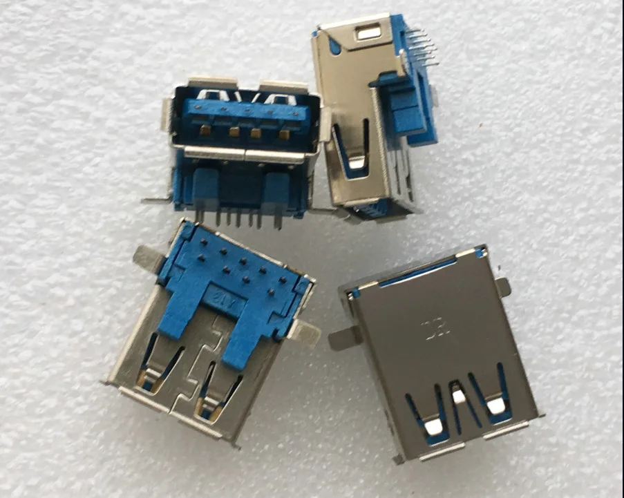 For imported USB3.0 female seat notebook power interface USB socket 9P board plug-in connector