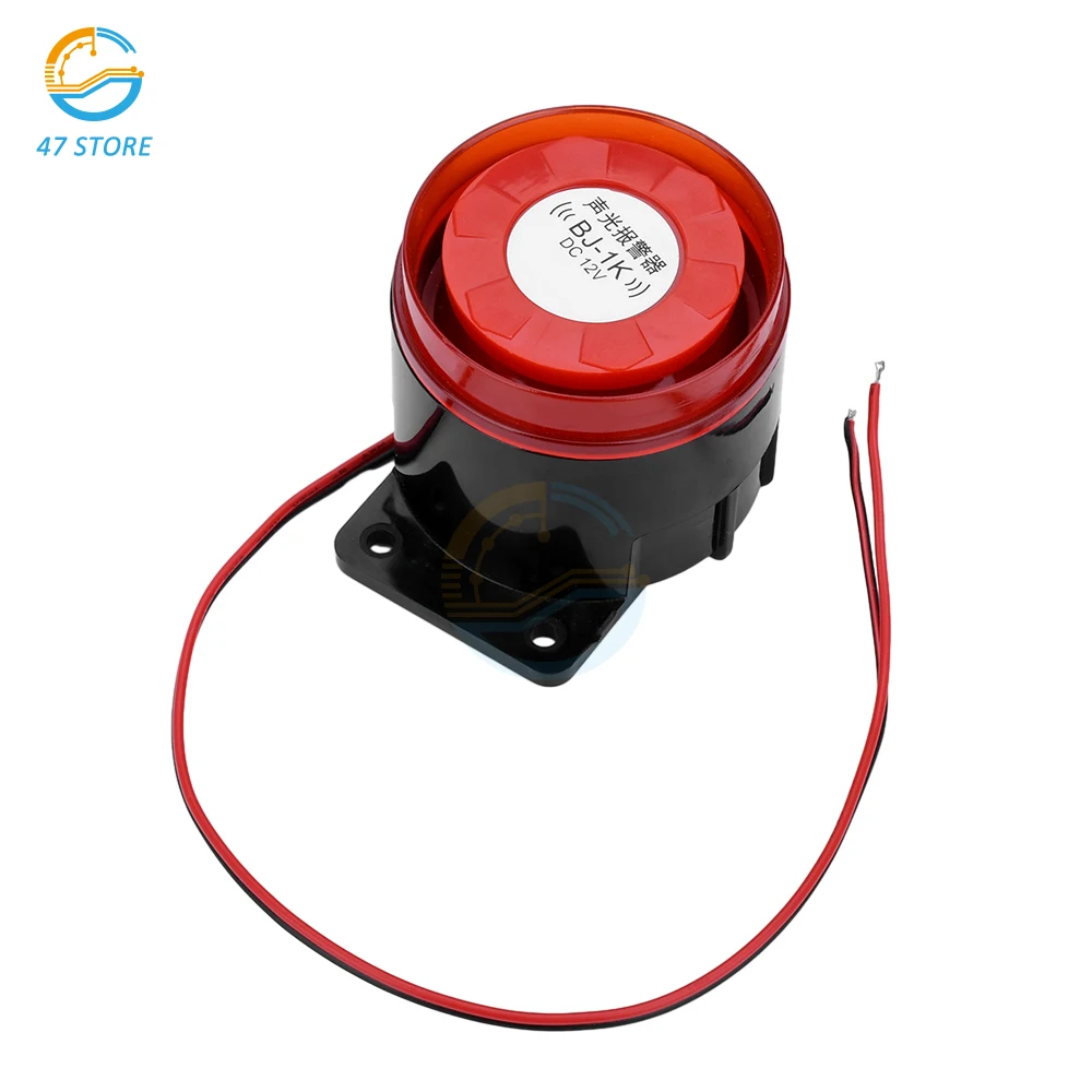 BJ-1K 12 24V 220V Buzzer with Light Without Light High Decibel Sound and Light Alarm Alarm Explosion Anti-theft Horn Electronic