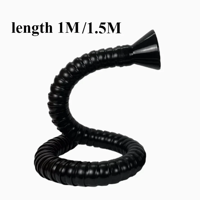 

Flexible Smoke Exhaust Ventilator Pipe positioning bamboo tube suction air collector hood Industrial smoke extraction system