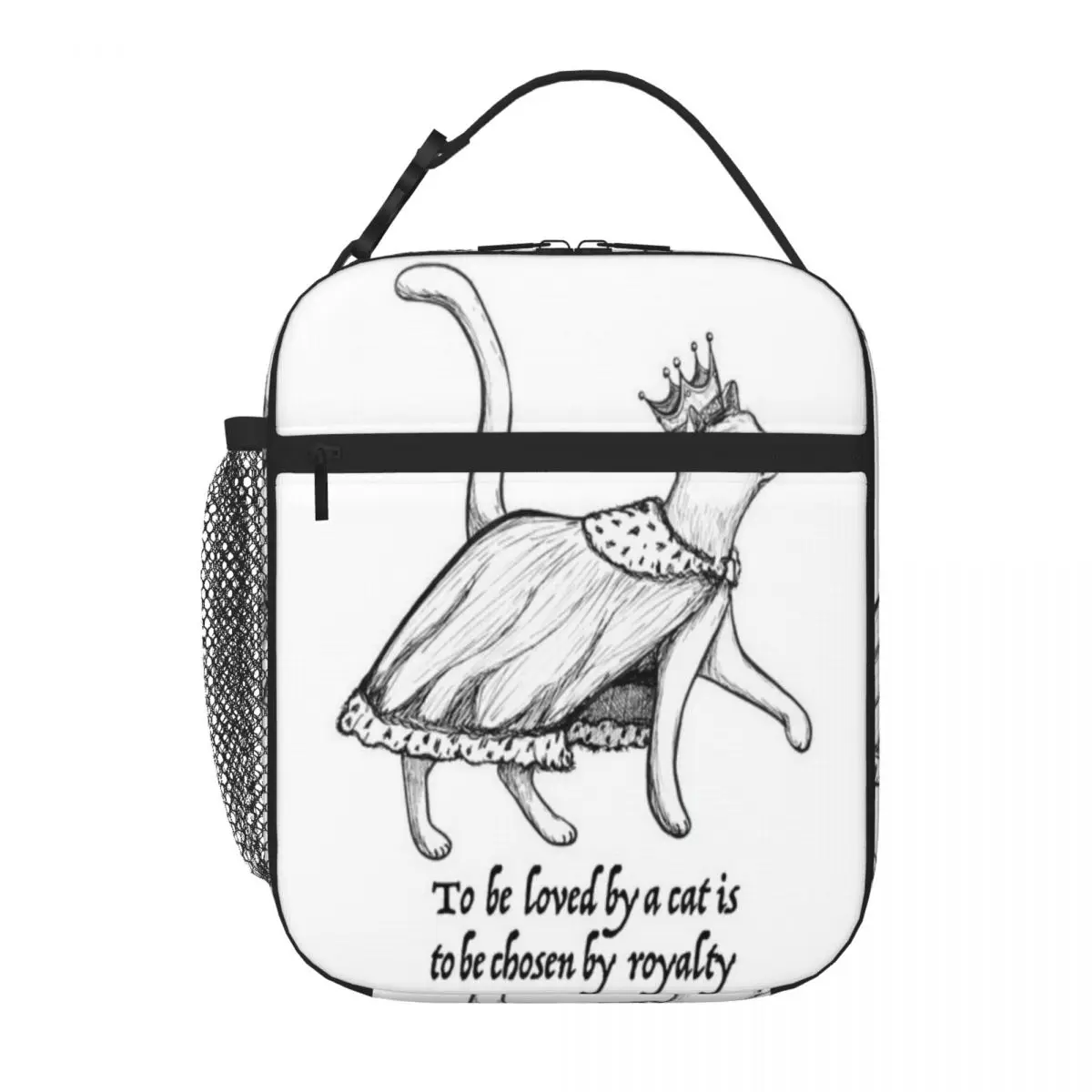 Hot Sale To Be Loved By A Cat Is To Be Chosen By Royalty Insulated Inner Bento Bag Urban Commute Leakproof Lunch Bag