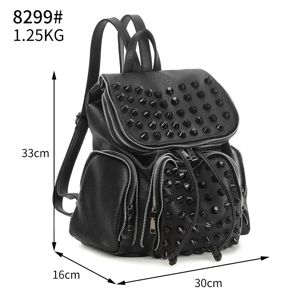 

2024 Latest Backpack Fashionable Rivet Unique Stylish Backpack For Men*Women