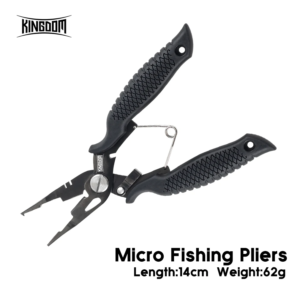 Kingdom Fishing Pliers 62g Multifunctional Plier Steel Knot Scissors Line Cutter Hook Remover Fishing Tackle Equipment