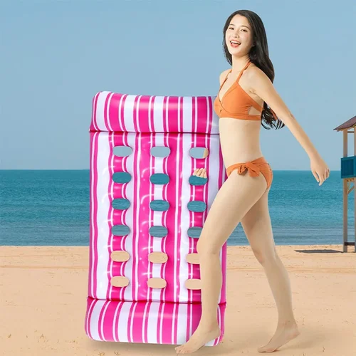 Imagen 2 del producto Cama inflable de agua para dormir, tumbona flotante de PVC, colchón de aire, hamaca de agua, tumbona flotante, piscina, accesorios para el hogar