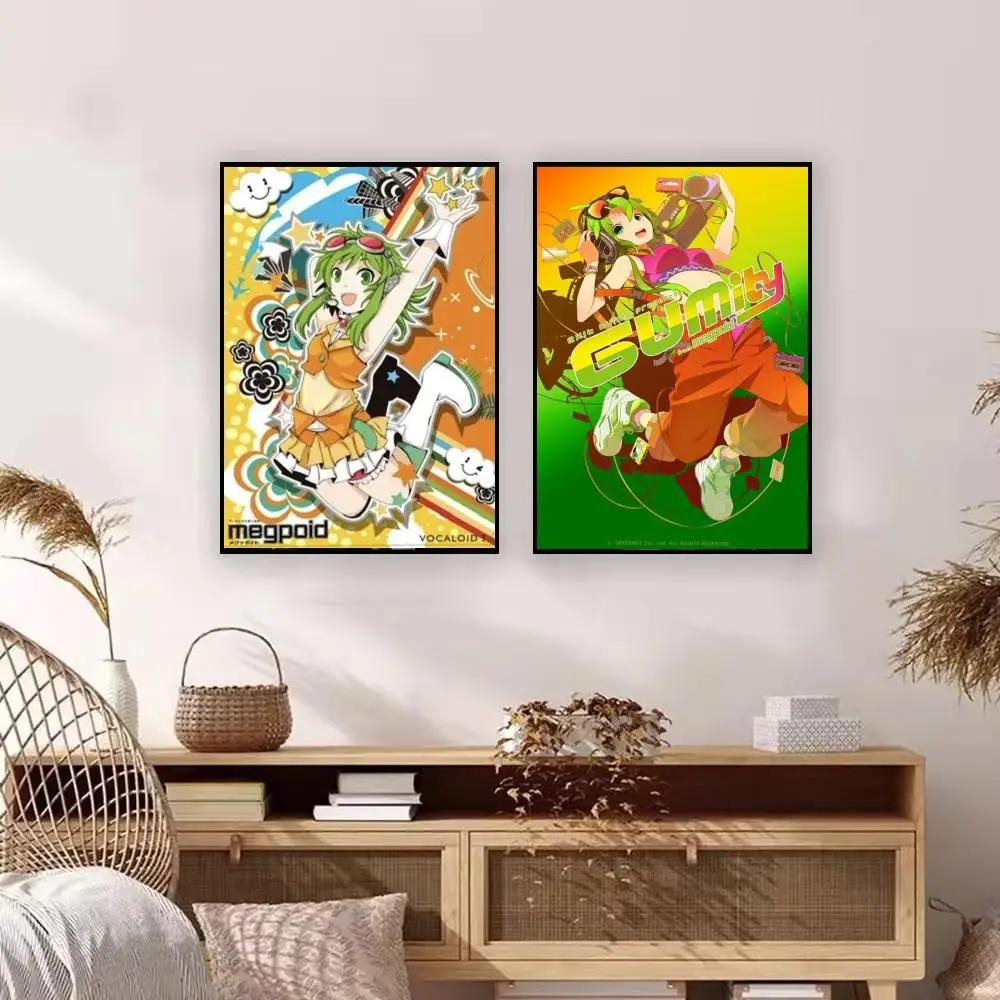 Music Vocal Synth Character Megpoid Poster Graffiti Art Posters, Chic Wall Decor for Home, Studio, Office & Coffee Shop