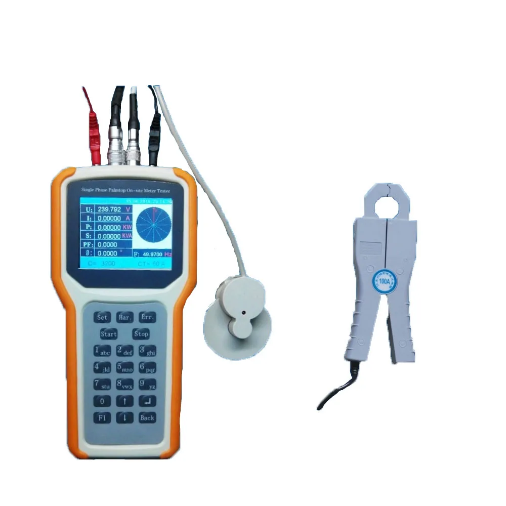 OS-1000 Single Phase On-site Energy Meter Tester with Current Clamp Meter PC Real-time Meter Tester