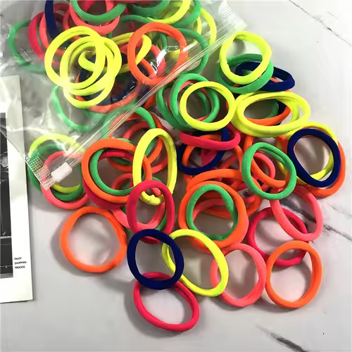 20/50PCS/Set Hair Bands for Women Girl Basic Hair Rubber Ties Ropes 4cm Simple Elastic Headband Hair Accessories Ponytail Holder - Image 20