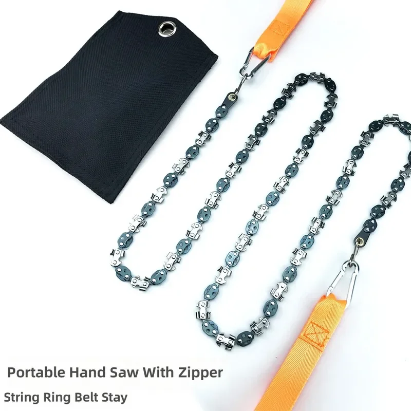 High Branch Pruning Saw Blade Chain Hand Pulling Outdoor Garden Survival Logging Tool Durable Sharp Efficient