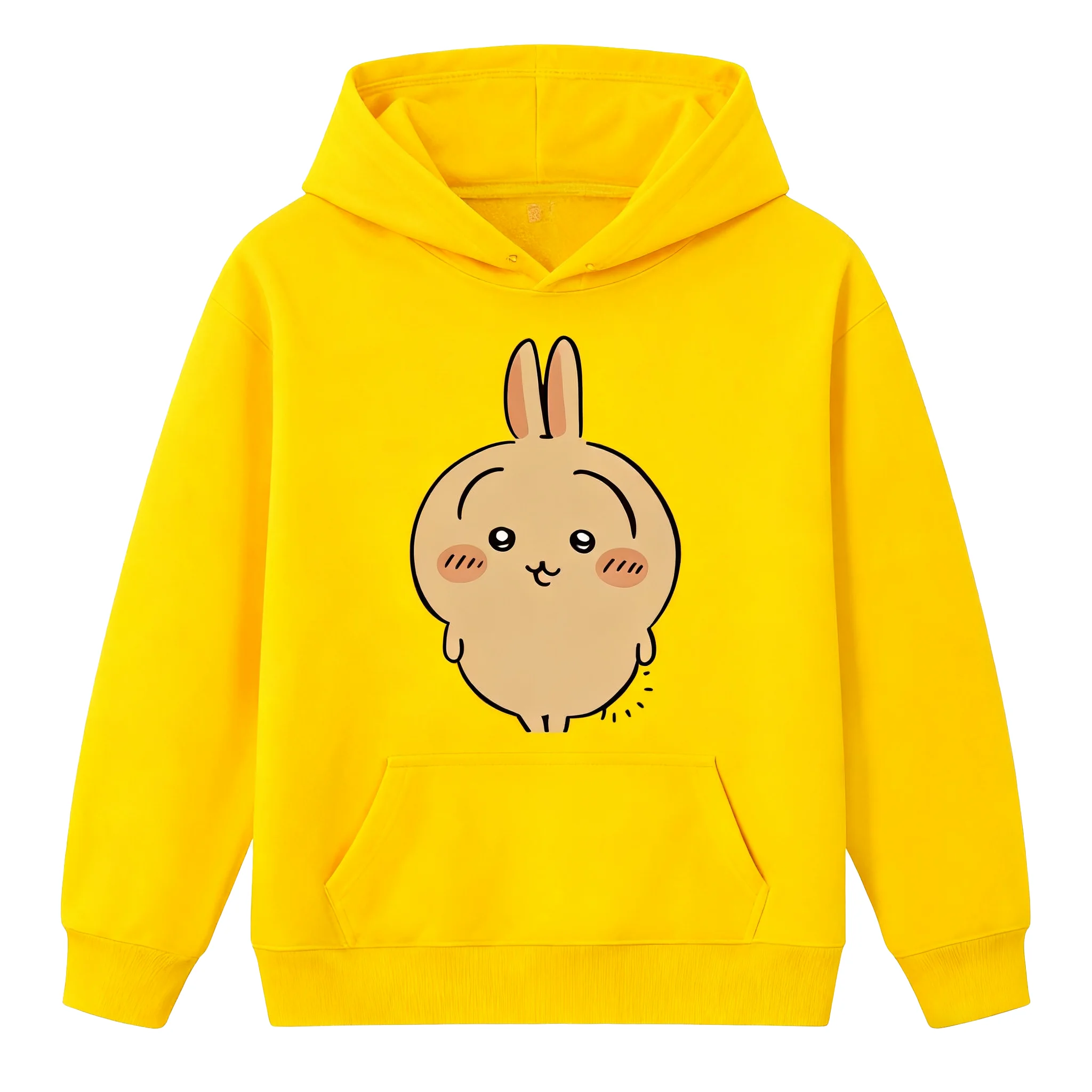 Мужские и женские модные рубашки с капюшоном с принтом Chiikawa для осеннего и зимнего отдыха на свежем воздухе, классические и забавные пуловеры