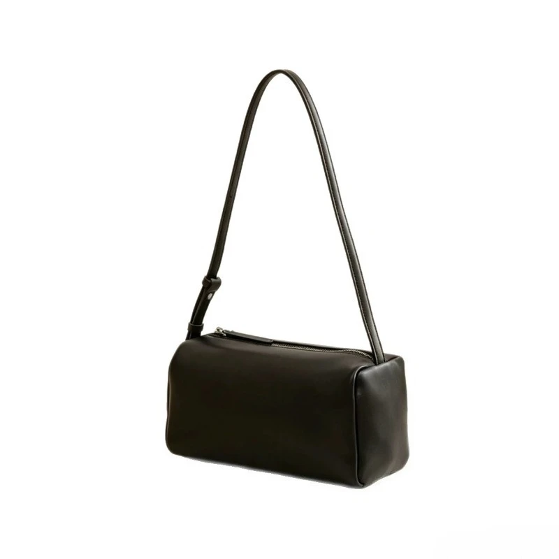 Minimalist Elegant Everyday Shoulder Bag for Women Genuine Leather Top Grain Leather Korean Style Luxury Handbag Portable
