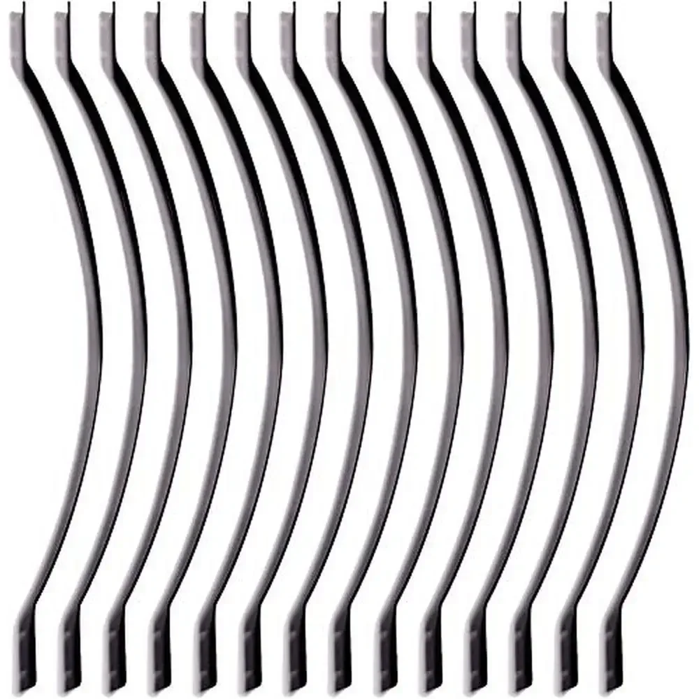 

Aluminum Arc Arch Balusters 32-1/4" 25-Pack Matte Black Screws Included Easy Installation Railing Fencing Modern Design Made in
