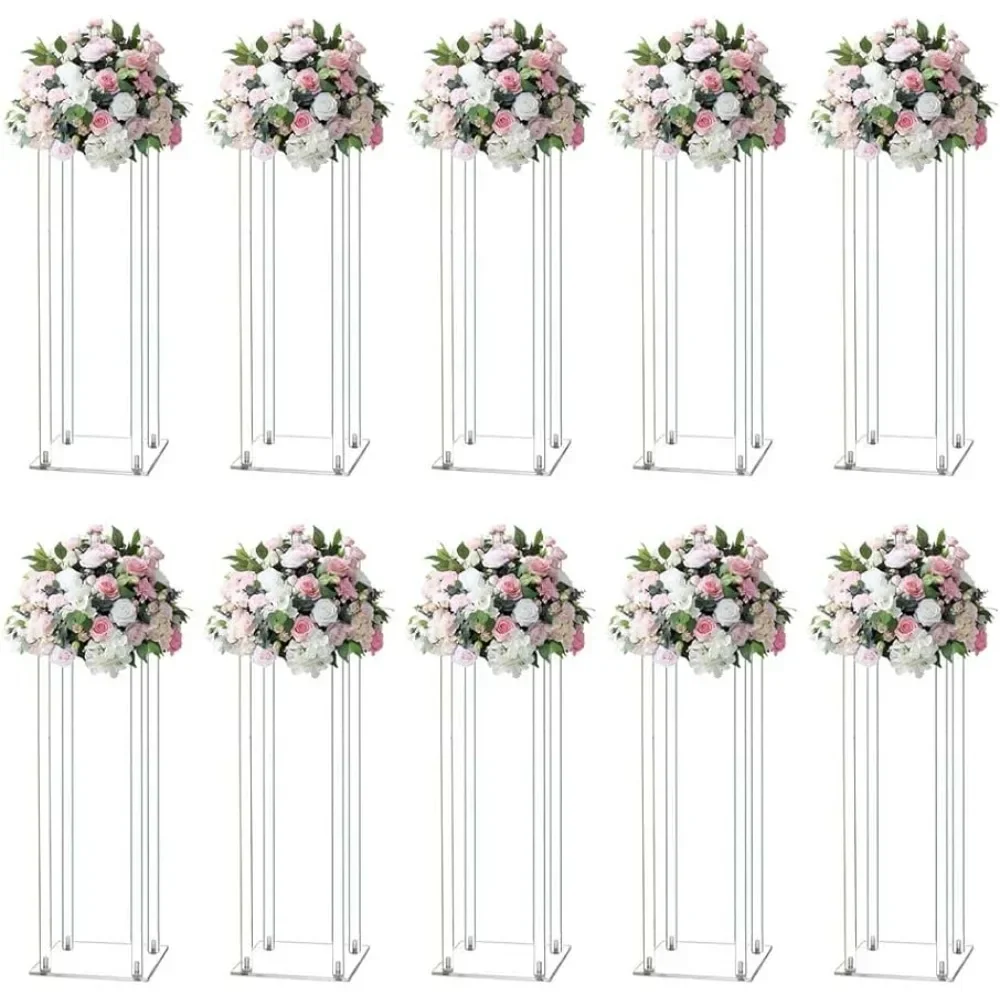 Flower Stand Vases, Centerpiece, Table Decorations, Wedding Centerpieces for Tables, Weddings, 23 in, 10PCs