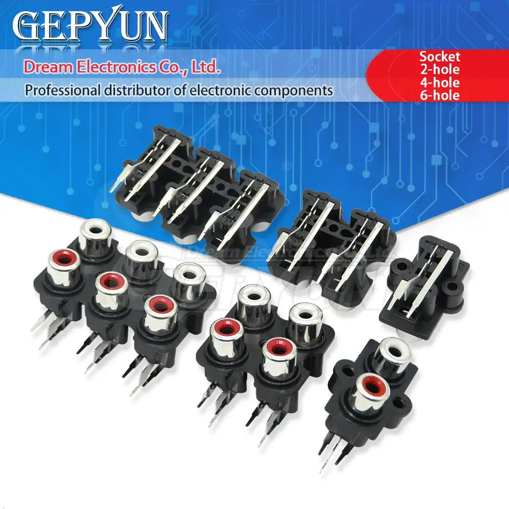 2/4/6 Hole Rca Sock…