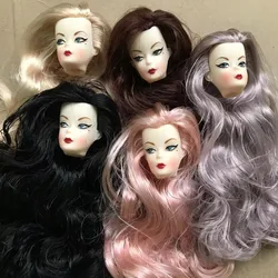 Copy ST Heads Long Colorful Hair 1/6 Doll Parts Girl Collection Gift Figures DIY Dressing Doll Accessories