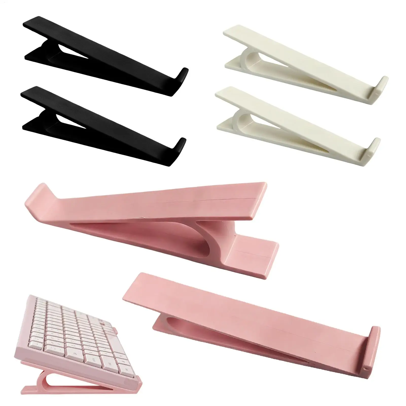 Support universel pour clavier, 2 pièces, support inclinable pour ordinateur, support de clavier de bureau pour étudiants, enseignants, femmes et hommes, pour la saisie quotidienne