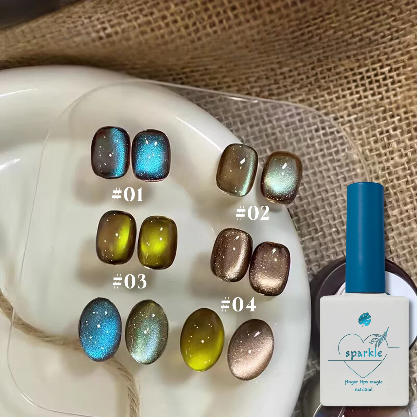 

12 мл Магнитный гель-лак для ногтей с эффектом кошачьего глаза, УФ/LED, смываемый, стойкий, голографический, с эффектом хамелеона, для ежедневного использования