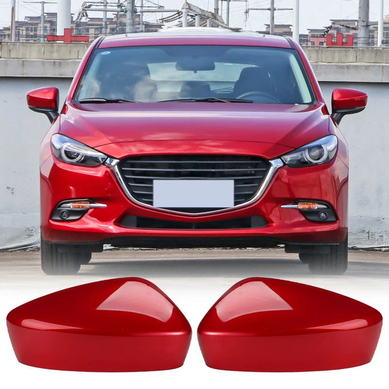 Car Accessories Cover Mirror Rearview Mirror Housing For Mazda Mazda3 Axela 2017 2018 2019 view 2