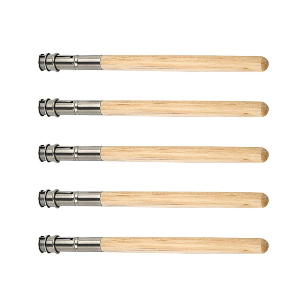 

5 шт., держатель для карандашей, деревянный металл, изысканное мастерство, простой дизайн, удлинитель для карандашей для рисования эскизов