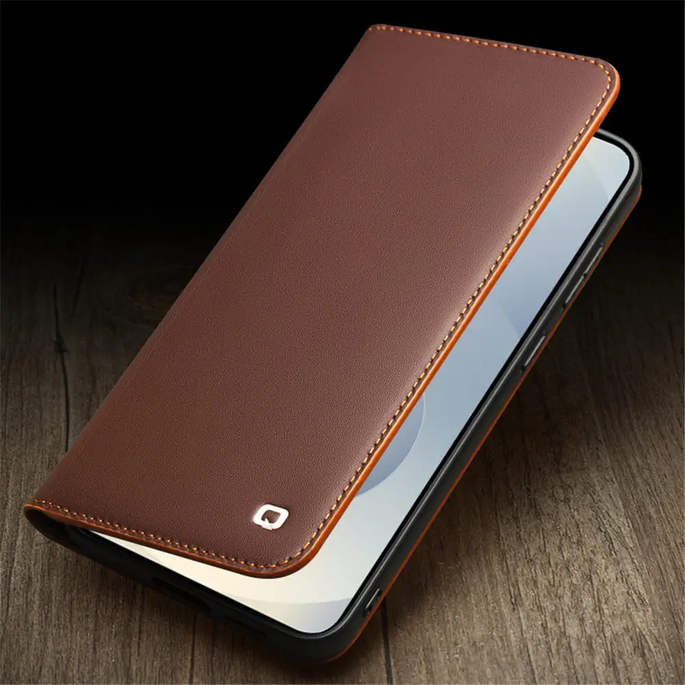 

Чехол премиум-класса из натуральной яловой кожи для Samsung Galaxy S25 Edge Business Holder Cover