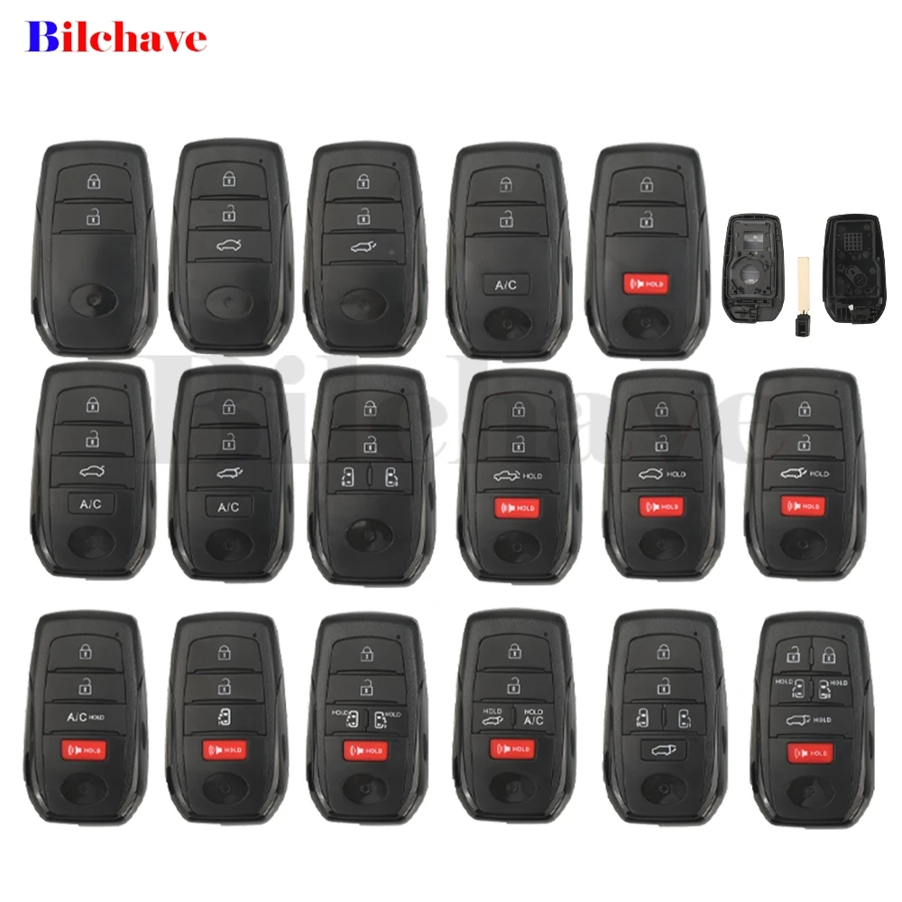 

JYQ Smart Remote Car Key Shell For Toyota Corolla Camry Sienna Venza bZ4X Vellfire Harrier Land Cruiser Alphard Granvia Sequoia