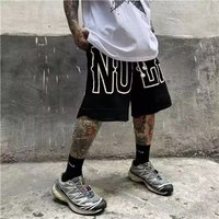 Fitness running shorts, male brothers basketball clothes, loose knit solid color summer sports capris