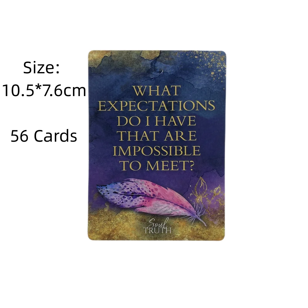 مجموعة بطاقات الوعي الذاتي من Soul Truth أسئلة يومية ستتحول حياتك بطاقات أوراكل التارو مع دليل PDF