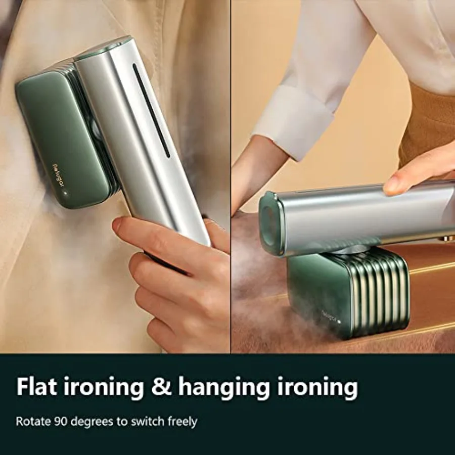 مكواة بخار محمولة للملابس للسفر والاستخدام المنزلي خفيفة الوزن بوزن 0.8 رطل مع تسخين سريع لمدة 15 ثانية وتسخين 10 دقائق مستمرة #5