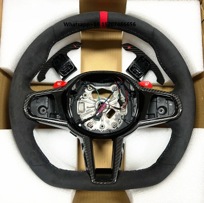 Carbon Fiber Steering Wheel For  1 2 3 4 5 6 7 8 Series i3 i4 X3 X4 X5 X6 X7 XM M2 M3 M4 M5 M8 M240i G20 G80 G82 G42 G29 F90